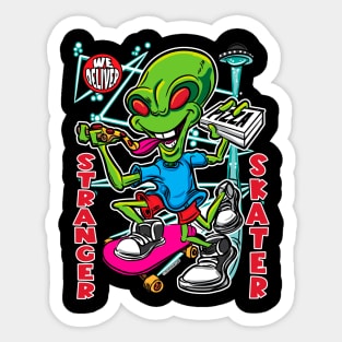 Stranger Skater Sticker